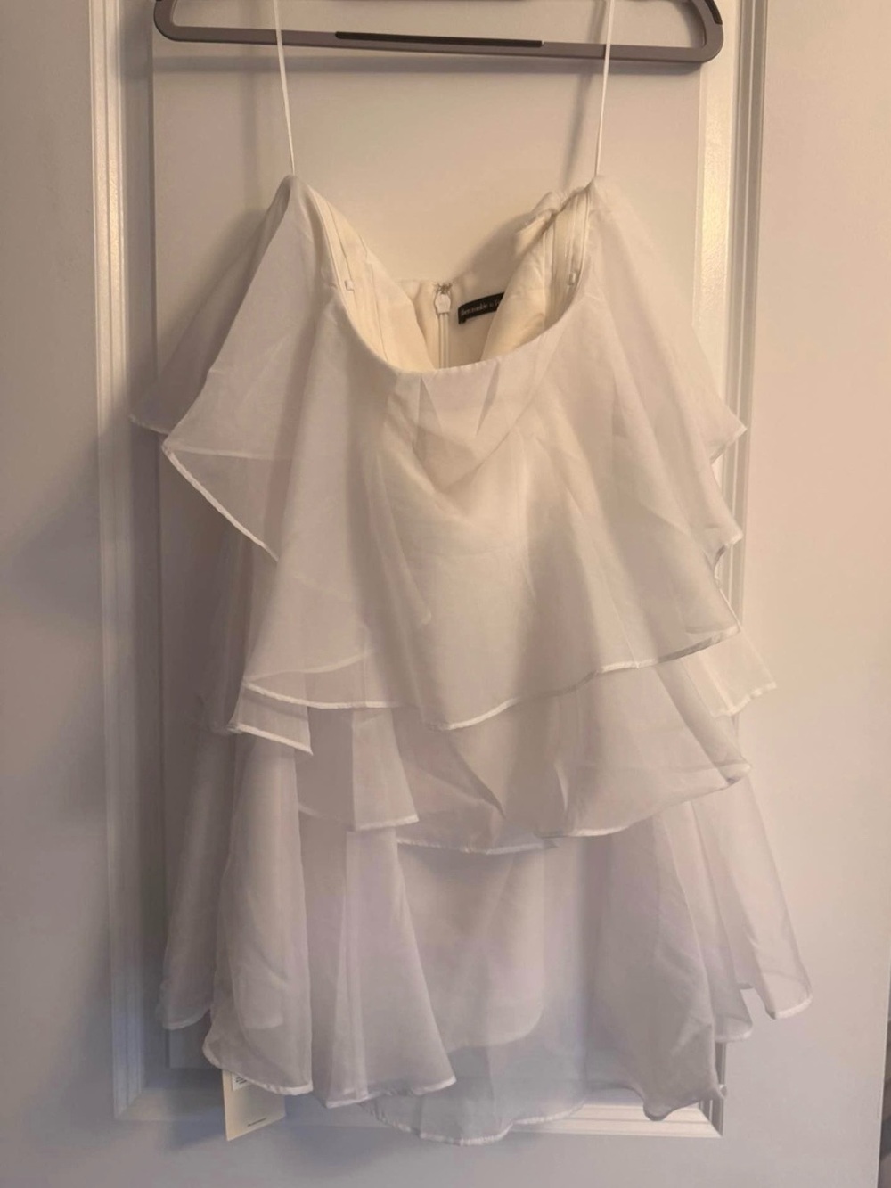 Abercrombie & Fitch White Layered Mini Dress